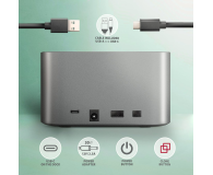 Axagon ADSA-DC, USB-C 5Gbps - 2x SATA 6G 2.5"/3.5" SSD/HDD - 1353417 - zdjęcie 8